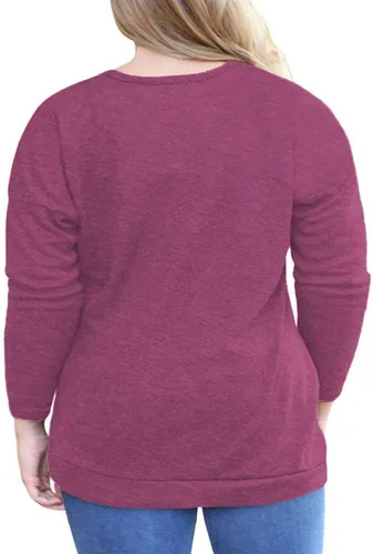 Miniatura 3 de VISLILY Camisa casual de manga larga con botones y bolsillos para mujer