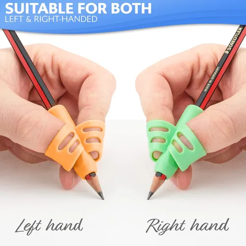 Miniatura 5 de Stylo Paquete de 6 empuñaduras para lápices para escritura a mano de niños, pinzas ergonómicas para lápices para niños de 2 a 5 años, preescolar