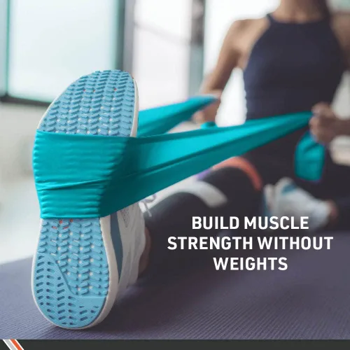 Miniatura 2 de Body Sport Bandas de ejercicio: bandas de resistencia en rollos de 50 yardas para fitness, estiramiento o terapia física