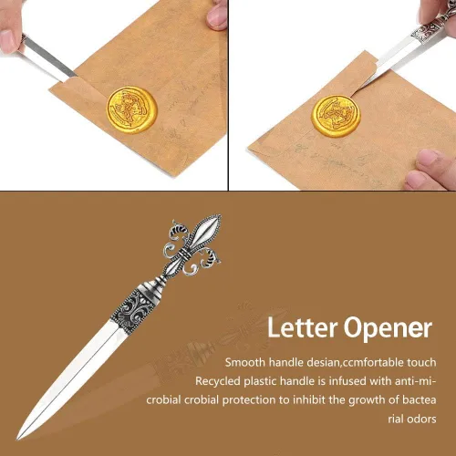 Miniatura 6 de NC Juego de tinta para pluma de caña, Juego de tinta para pluma de pluma incluye pluma de inmersión de pluma, tinta, 5 plumillas de repuesto, 3