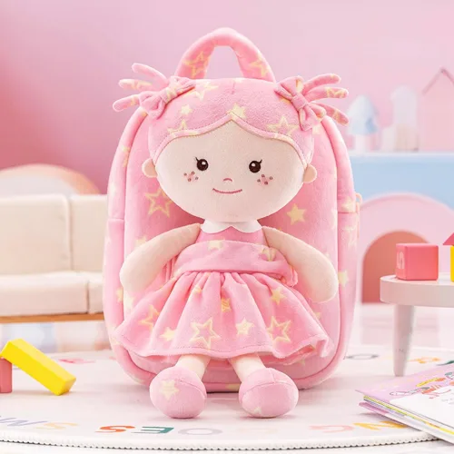 Miniatura 20 de Onetoo Mochila para niños pequeños, regalos de regreso a clases, mochilas para niñas y niños con muñecas de bebé ligeras y suaves en vestido