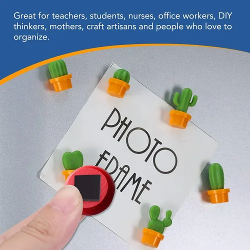 Miniatura 6 de DIYMAG Hojas Magnéticas Adhesivas Cuadradas, Cinta Magnética Flexible Pegable (Cada una 20x20x2mm), Imanes con Adhesivo para Manualidades, Fotos