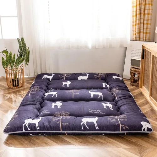 Miniatura 23 de MAXYOYO - Colchón de piso japonés, colchón tipo futón, colchón de tatami grueso, plegable, enrollable, colchón para niños y niñas, para dormitorio