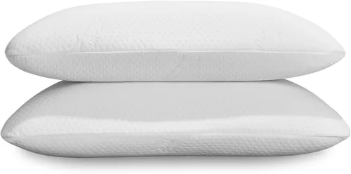 Miniatura 19 de Tempur-Pedic Almohada Symphony de Espuma Viscoelástica Sensación Suave de Lujo, Estándar, Blanco