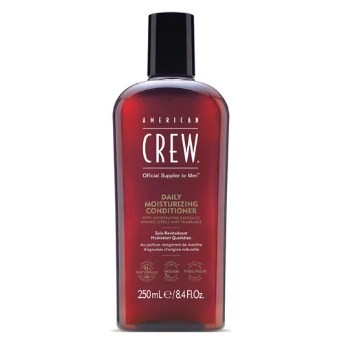 American Crew Acondicionador para hombres, hidratante diario, derivado de forma natural, fórmula vegana, fragancia de menta cítrica, 8.45 onzas
