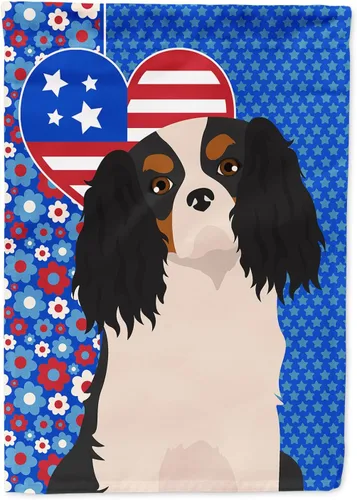 Miniatura 238 de Caroline's Treasures WDK5119GF - Bandera de jardín americana de Airedale Terrier de Estados Unidos, color negro y tostado, bandera decorativa