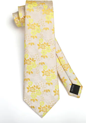 Miniatura 222 de Corbatas florales tejidas clásicas para hombre, corbata cuadrada de bolsillo, corbatas formales para hombres, boda con pañuelo