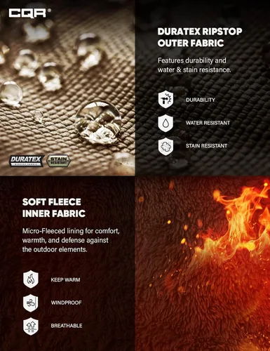 Miniatura 7 de CQR Pantalones tácticos de invierno para hombre, pantalones de trabajo térmicos para senderismo, pantalones cargo con forro polar para nieve y esquí