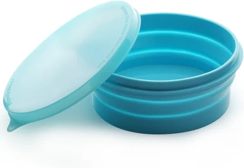 Miniatura 10 de IYYI ME.FAM - Cuenco plegable de silicona con tapa, cuenco de viaje plegable de 27.1 fl oz para camping, senderismo, resistente al calor