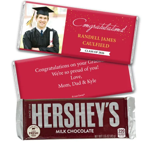 Miniatura 9 de Barras de caramelo envueltas con foto, regalos de fiesta de graduación personalizados de 12 quilates, felicitaciones (12 unidades), color azul bebé