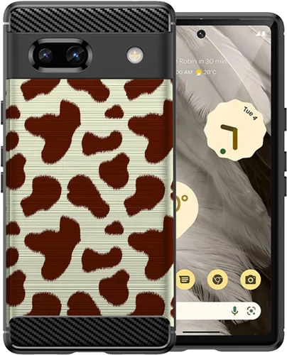 Miniatura 9 de CasesOnDeck Slim TPU Case Compatible with Google Pixel 7A (2023) / Pixel 7A Case [Flex Carbon] Cool Ultra Thin Slim Black TPU - Ouija Yes No