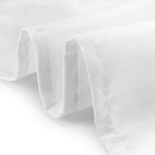 Miniatura 3 de Lann's Linens - Mantel ajustable premium de 6 pies para mesa rectangular de 72" x 30" - Boda/Banquete/Feria comercial - Cubierta de tela de Blanco