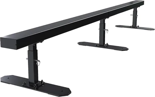 KUAFU Riel de Patinaje de Barra Plana de 6 Pies de Largo, Rampa Portátil para Patineta Riel de Grind, Riel de Grind Desmontable para Skatepark, para