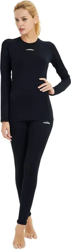 Miniatura 4 de COOLOMG Women Thermal Leggings Fleece-Lined Winter Warm Leggings Base Layer Pants