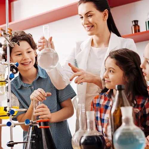 Miniatura 5 de Tellegloww 12 Piezas Termómetros de Ciencia en Forma de V, Doble Escala, Termómetro de Laboratorio Sin Mercurio para Suministros Escolares