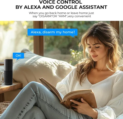 Miniatura 7 de PGST Sistema de alarma de seguridad para el hogar, sistema de alarma inteligente para el hogar con puerta/sensores de movimiento, alertas