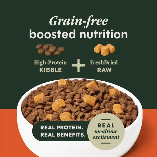 Miniatura 3 de Instinct Raw Boost Gut Health, alimento seco natural para perros con trozos liofilizados, receta sin granos, pollo real, bolsa de 3.5 libras