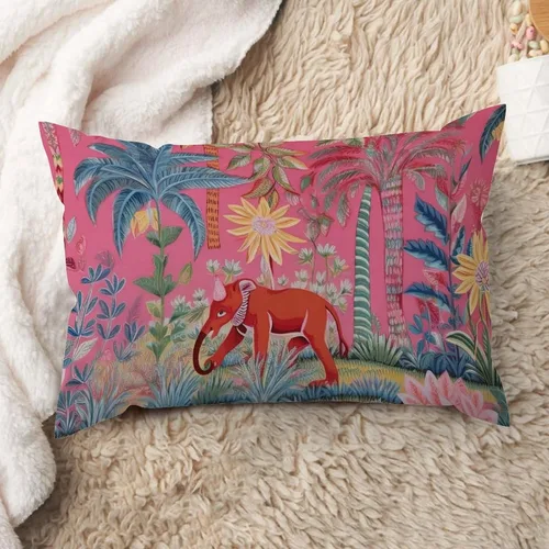 Miniatura 36 de ArogGeld Funda de cojín lumbar asiática de estilo chinoiserie, de lino marrón, pájaro y flor, funda de almohada asiática para sala de estar, A-6