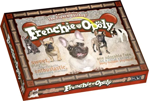 Late for The Sky Frenchie-Opoly - Juego de mesa de bulldog francés para familias y adultos, 2-6 jugadores, a partir de 8 años, regalo para amantes