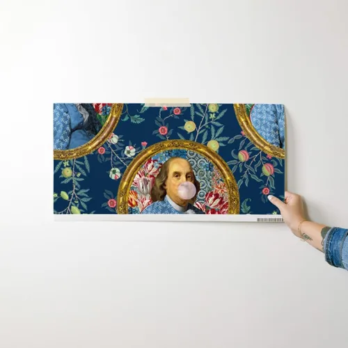 Miniatura 7 de Muestro de papel tapiz extraíble – Benjamin Franklin Botánico Caprichoso Retrato Histórico Papel pintado personalizado pre-pegado por Spoonflower