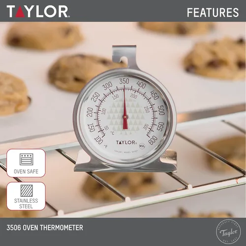 Miniatura 3 de Taylor Termómetro para horno de cocina con esfera grande de 2,5 pulgadas, analógico
