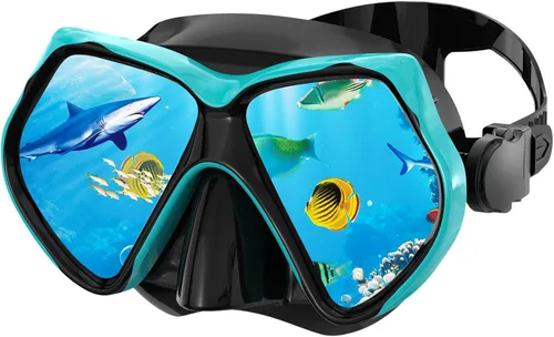 Máscara de buceo Anti-niebla Natación Snorkel máscara para adultos Buceo Natación Snorkel Gafas Verde