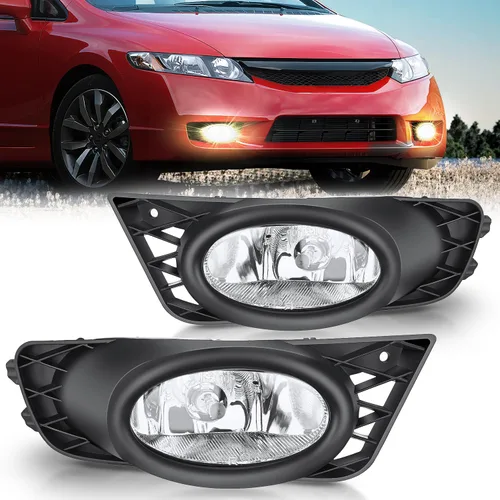 Miniatura 16 de Nilight Conjunto de luces antiniebla Compatible con 2013 2014 2015 2016 2017 2018 2019 2020 Honda City CRV CRZ Civic Crosstour Ram Promaster Jeep