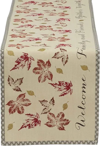 Miniatura 7 de DII Colección de cocina rústica de hojas de otoño, decoración de mesa de Acción de Gracias y otoño, juego de servilletas, 20 x 20, 6 piezas
