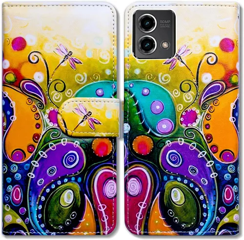 Miniatura 16 de Bcov Funda para Moto G Stylus 5G 2023, funda de piel con tapa y ranura para tarjetas y soporte para Motorola Moto G Stylus 5G 2023