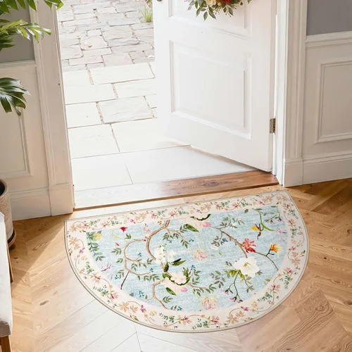 Miniatura 61 de Jinchan Alfombra Floral de Pasillo, 2x5, Alfombras Antideslizantes Lavables a Máquina, Alfombra Suave de Pelo Bajo para Pasillo, Resistente a