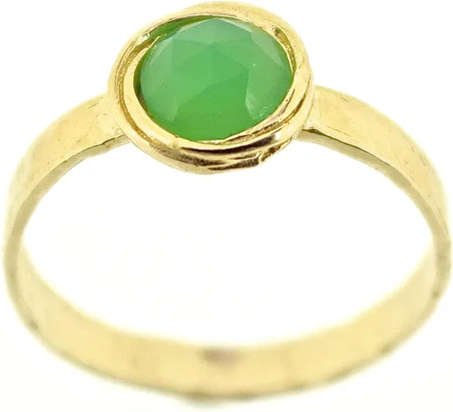 Miniatura 7 de Anillo de oro de piedras preciosas, anillo de piedra chapada en oro de 14 quilates, anillo de piedra apilable, anillo de oro de piedra pequeña