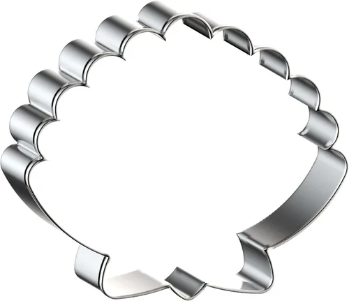 Miniatura 4 de Juego de cortadores de galletas Seashell para hornear, tamaño grande, pequeño, pequeño, 5 pulgadas, 4 pulgadas, 3 pulgadas, 2 pulgadas, acero