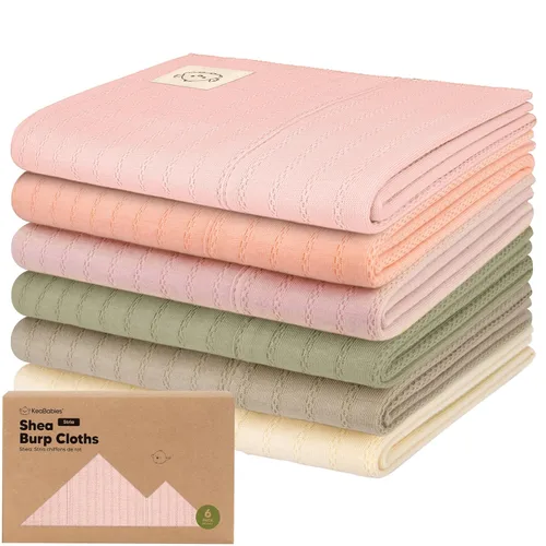 Miniatura 28 de Paños orgánicos para bebés niño y niña - Juego de 6 toallas grandes de algodón para eructar, paños para baba, súper absorbentes, ultra suaves