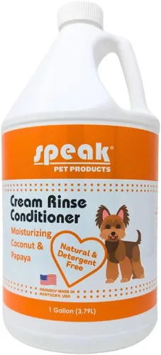 Miniatura 13 de Speak Pet Products Acondicionador de enjuague en crema natural para perros, ciruela de arándanos iluminadores, 17 onzas