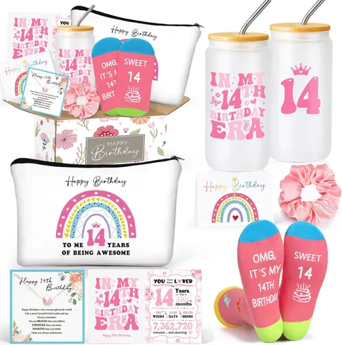 Miniatura 13 de Frerdui Regalos de cumpleaños para niñas de 9 años, bonitos regalos para niñas de 9 años, cesta de regalo para niñas de 9ª hija, hermana, sobrina