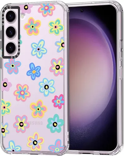 MOSNOVO Funda para celular Samsung Galaxy S23, con protección Buffertech contra caídas de grado militar (6.6 pies), no se descascara, de poliuretano