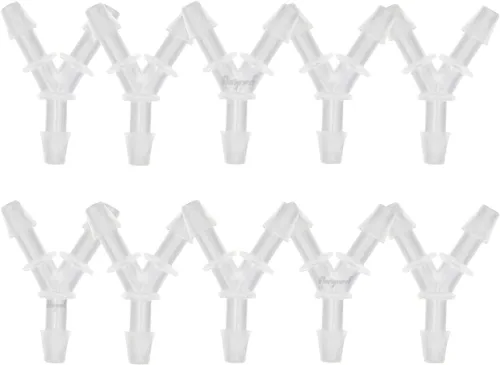 Miniatura 14 de Conector de púas de 3 vías en forma de Y de plástico de 1/2 "para manguera de aire, accesorio de púas de polipropileno de pp de tubería de agua