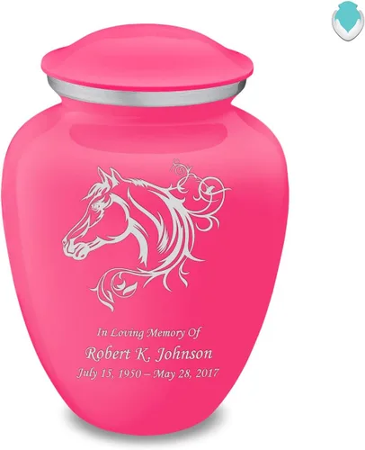 Miniatura 15 de Geturns Embrace - Urnas de cremación personalizadas para adultos para cenizas humanas, urna funeraria negra grande para hombres y mujeres, 200 libras