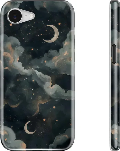 Miniatura 171 de Goodon para iPhone 17 Pro, Funda Estética de Gato Negro y Niña Naranja, Compatible con Magsafe, Funda Protectora Retro Única y Moderna de Silicona