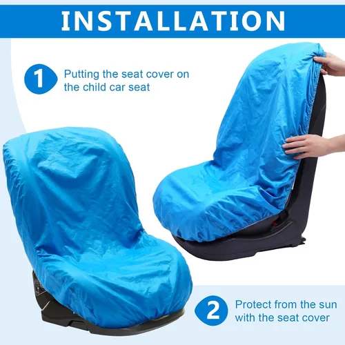 Miniatura 6 de BBTO 2 fundas para asiento de automóvil, protector reflectante para asiento de automóvil, protector reflectante para asiento de automóvil