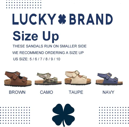 Miniatura 5 de Lucky Brand Sandalias unisex para bebé, con doble correa y cierre de velcro (niños pequeños)