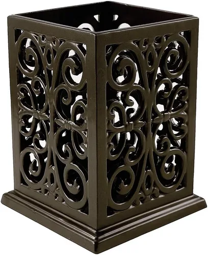 jogreful Soporte para Utensilios de Cocina, Olla de Cocina de Hierro Fundido para Encimera, Organizador Extra Grande de Utensilios con Base Café