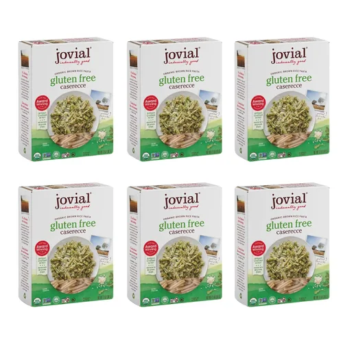 Miniatura 7 de Jovial Pasta Caserecce de arroz integral de grano entero, orgánica, sin gluten y lácteos, pasta de arroz integral, hecha en Italia, 12 onzas