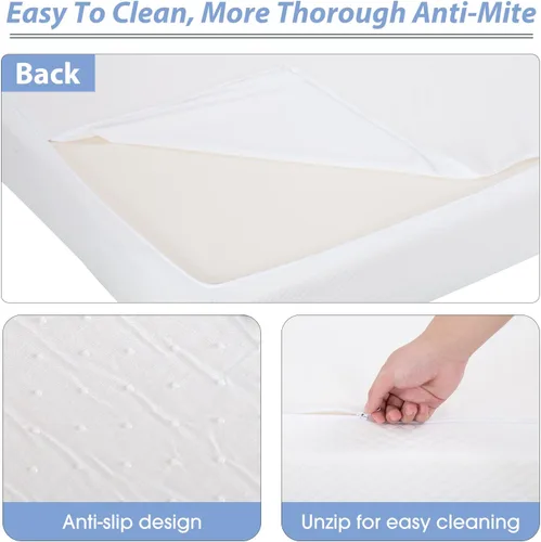 Miniatura 6 de Colchón matrimonial de alta calidad, espuma viscoelástica de gel de 6 pulgadas para un sueño fresco y alivio de presión, firmeza media, certificado