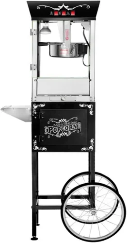 Miniatura 8 de Great Northern Popcorn Black Matinee Movie - Máquina de palomitas de maíz antigua estilo barra de 8 onzas