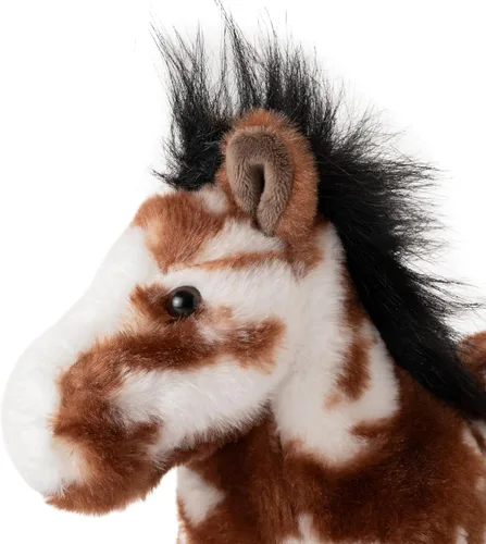 Miniatura 10 de The Petting Zoo Peluche de caballo pinto, diseño de caballo pinto, regalos para niños, animales salvajes de corral Onez, juguete de peluche