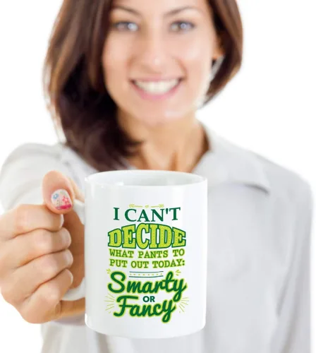 Miniatura 2 de I Can't Decide What Pants To Put Out Today: Smarty Or Fancy Funny Sarcastic Adulting Pun Taza de café y té, decoración, artículos de cocina y humor