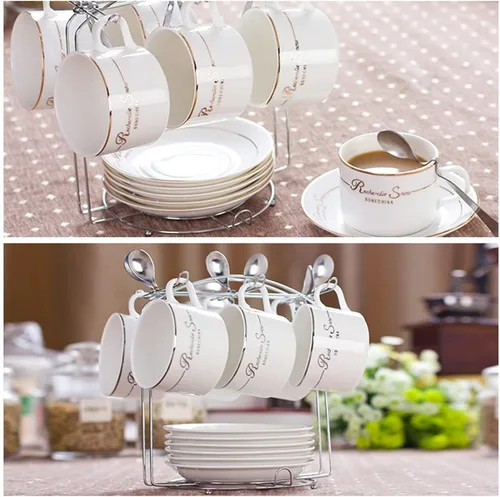 Miniatura 5 de YY YEARCHY Soporte para Tazas de Café, Soporte para Tazas de Espresso Estante Secador de Tazas Soporte Escurridor de Tazas Árbol Metálico para Tazas