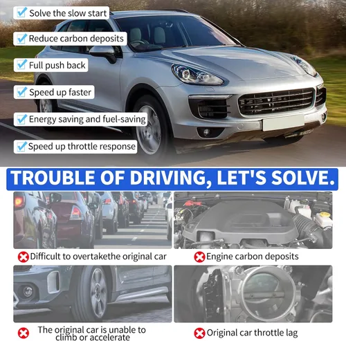 Miniatura 5 de Controlador de Respuesta del Acelerador, Pedal de Acelerador Electrónico Inteligente de 9 Modos y 9 Unidades para Carreras para Audi Bentiey PORSCHE