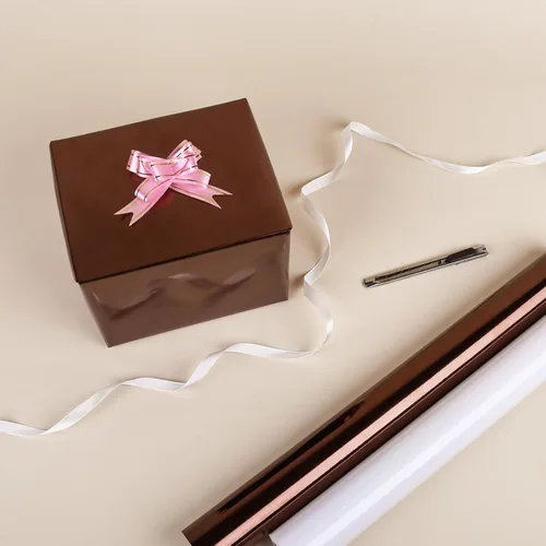 Miniatura 4 de NESCCI Papel de regalo metálico marrón, papel de color sólido, papel de regalo perfecto para bodas, día de San Valentín, cumpleaños, Navidad, baby